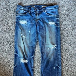 Adriano Goldschmied boyfriend fit cropped jeans